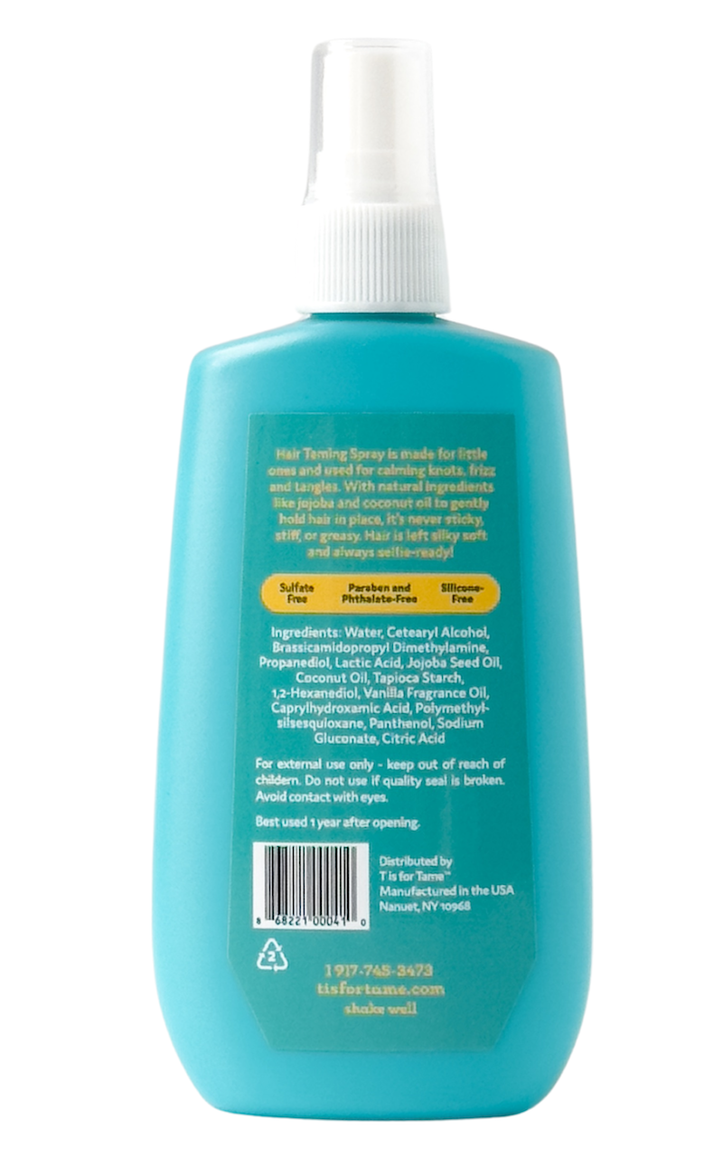 Hair Taming & Detangling Spray for Kids and Babies, Knots & Frizz, All Natural, Made in the USA - All Hair Types Including Curly - 4.2 Fl Oz